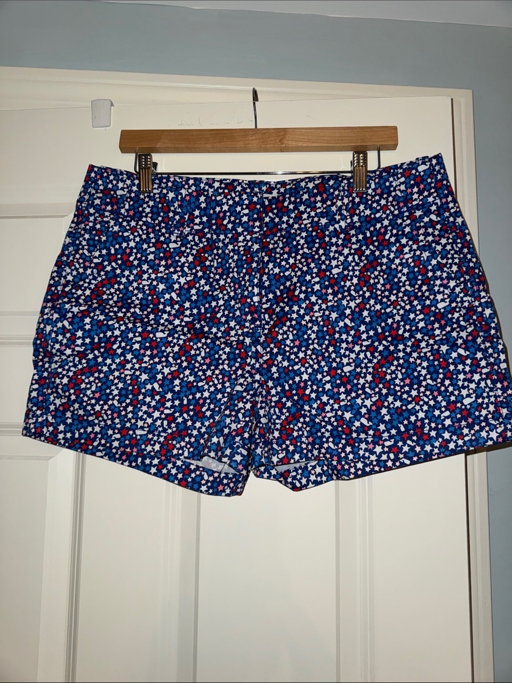 Vineyard Vines Red, White & Blue Star-Pattern Bermuda Shorts